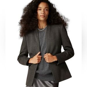New J. Crew 365 Going Out Blazer Charcoal Gray 8 Petite